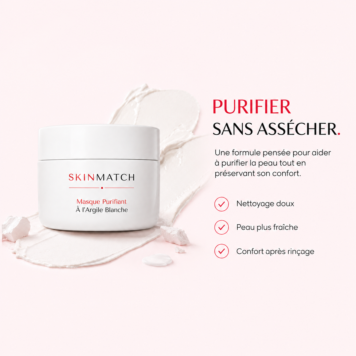 Masque Purifiant à l’Argile Blanche