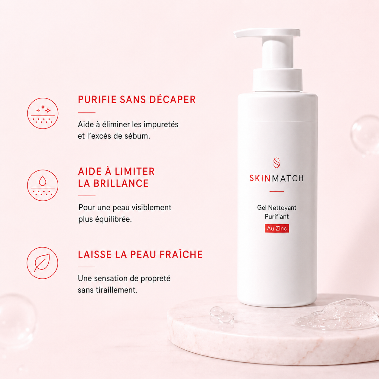 Gel Nettoyant Purifiant au Zinc