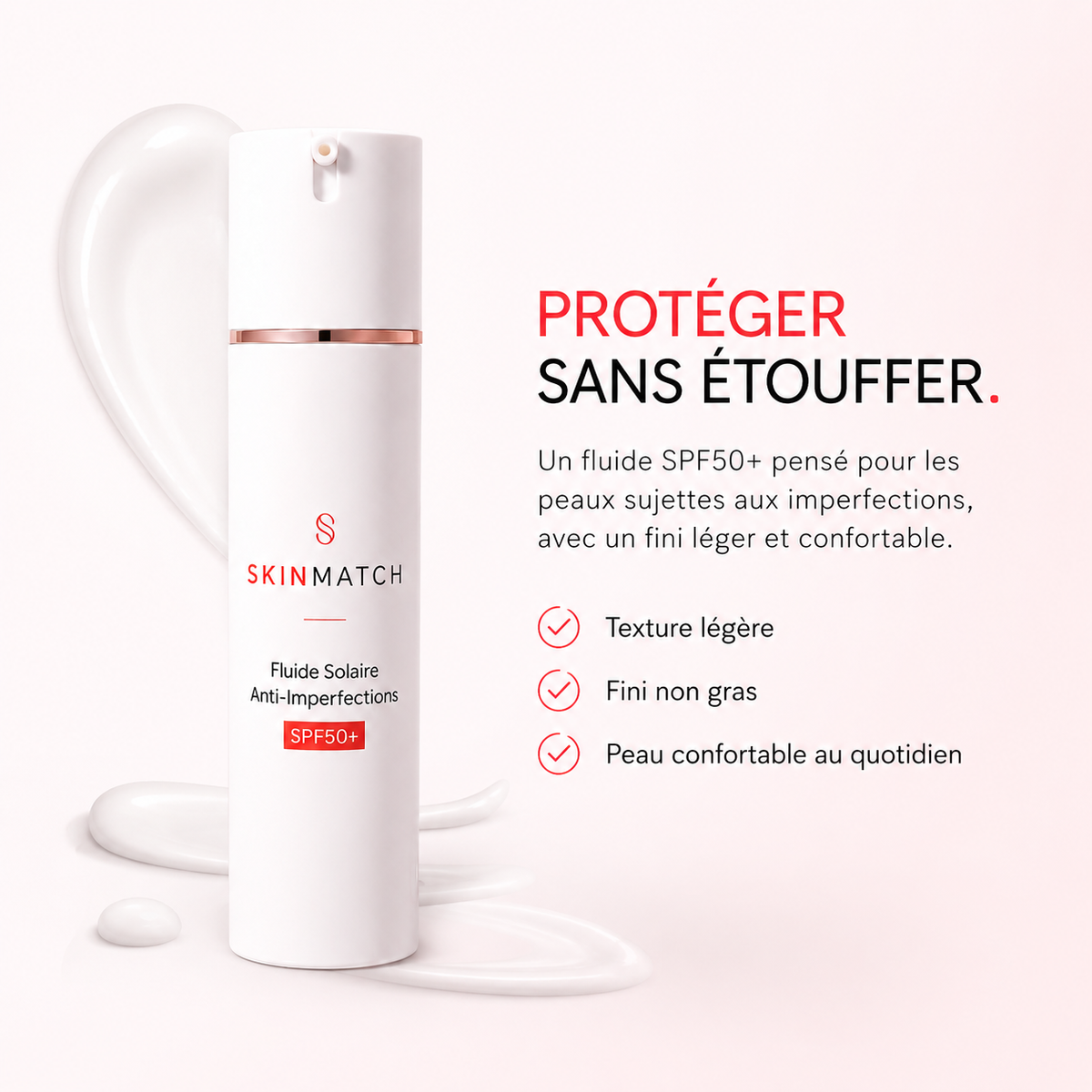 Fluide Solaire Anti-Imperfections SPF50+