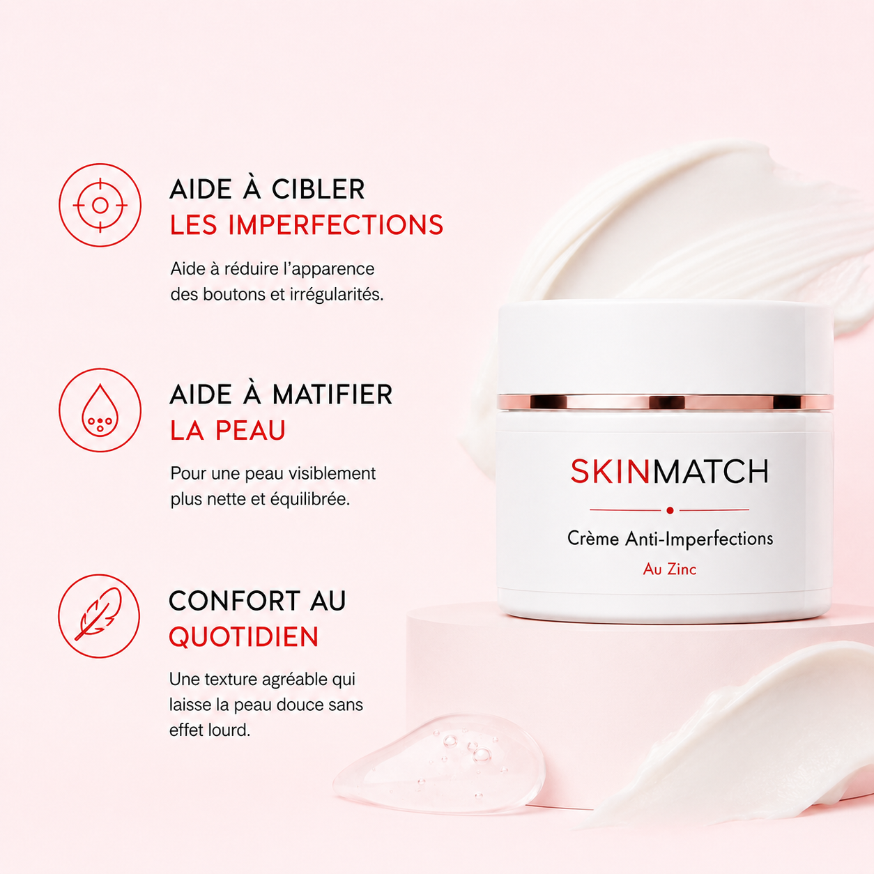 Crème Anti-Imperfections au Zinc
