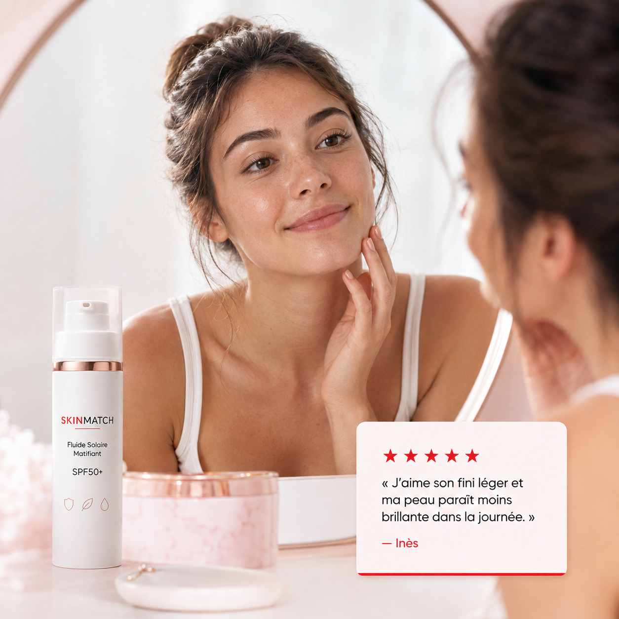 Fluide Solaire Matifiant SPF50+