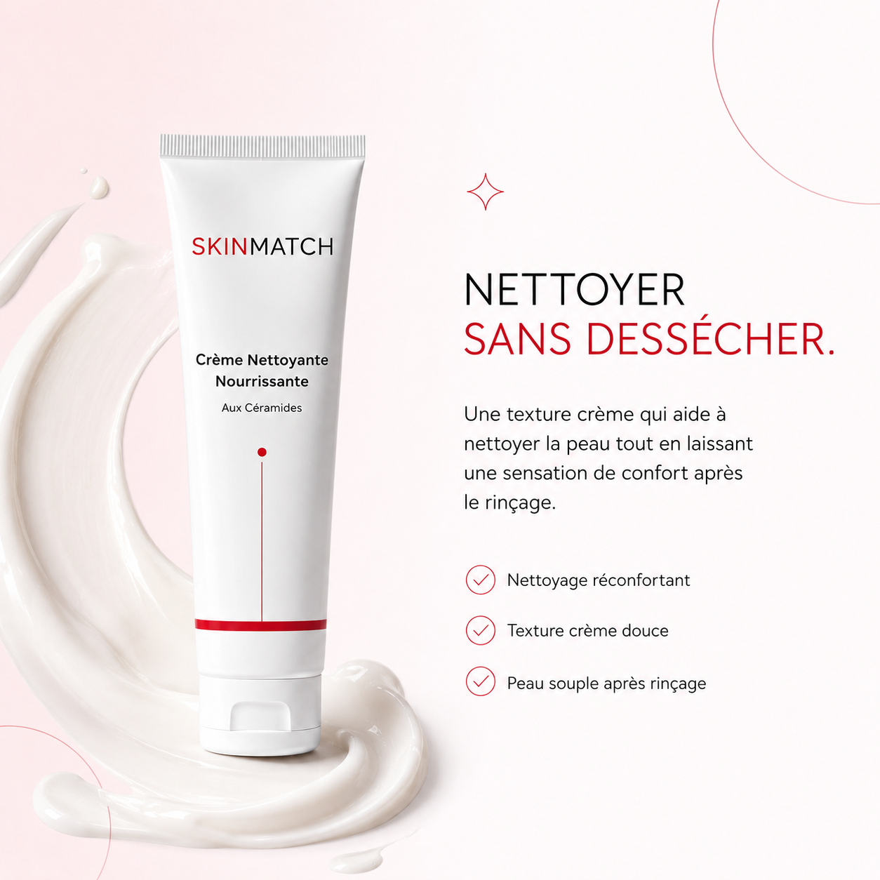 Crème Nettoyante Nourrissante aux Céramides