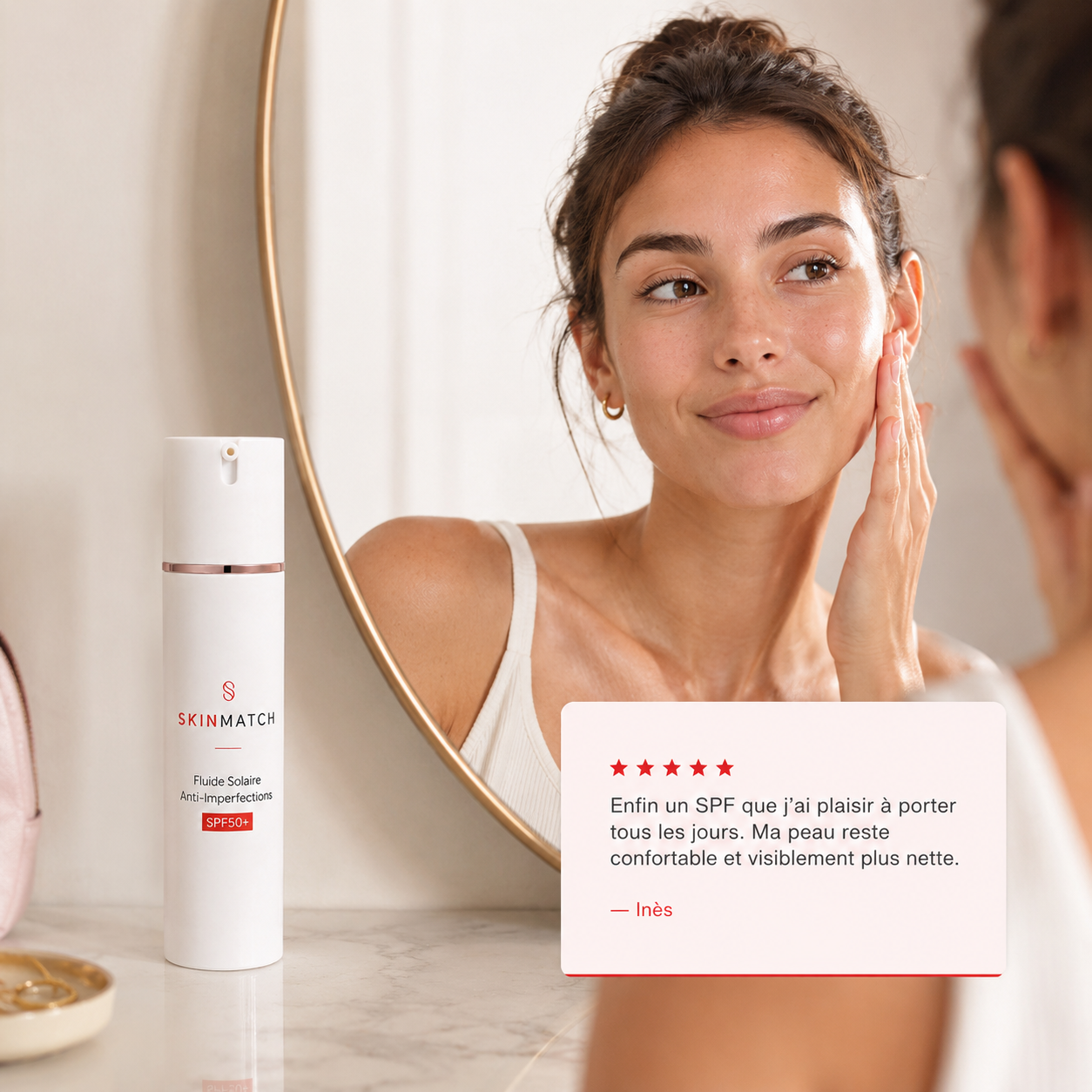 Fluide Solaire Anti-Imperfections SPF50+