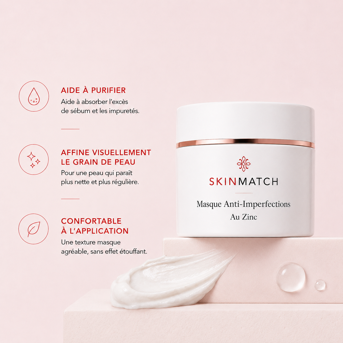 Masque Anti-Imperfections au Zinc