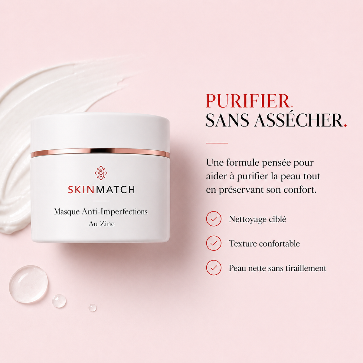 Masque Anti-Imperfections au Zinc