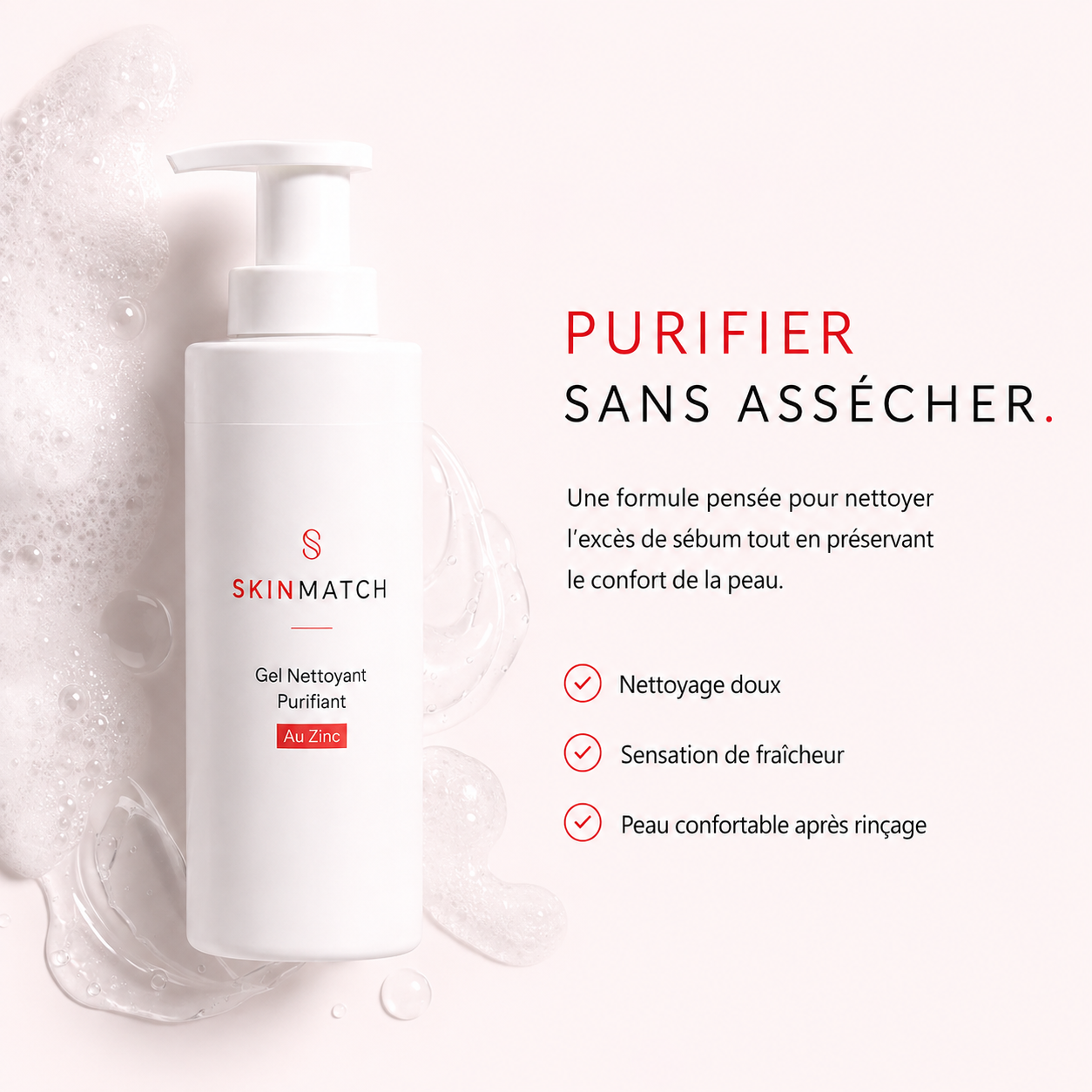 Gel Nettoyant Purifiant au Zinc