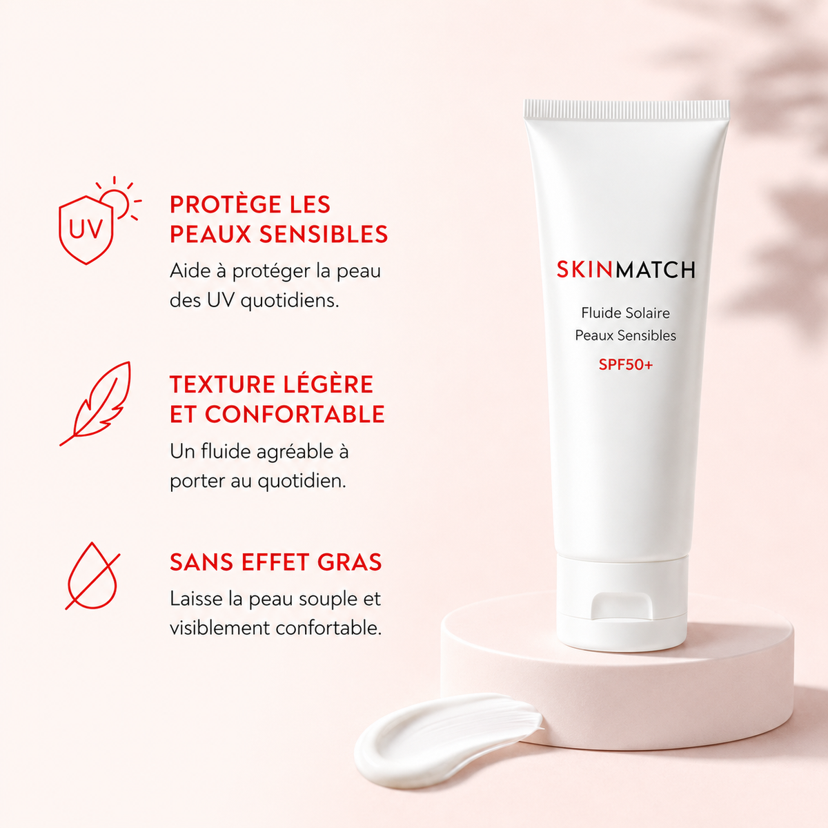 Fluide Solaire Peaux Sensibles SPF50+