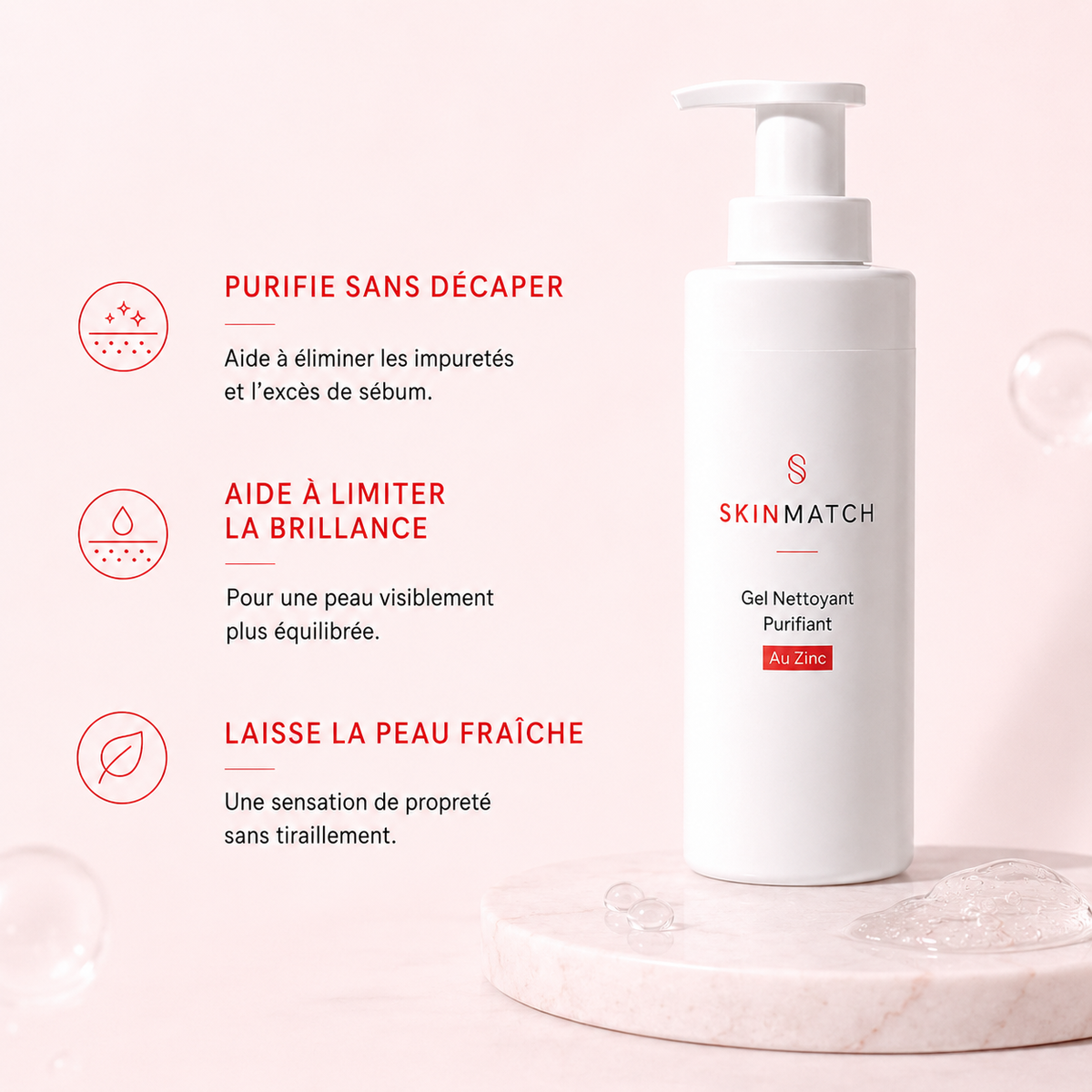 Gel Nettoyant Purifiant au Zinc